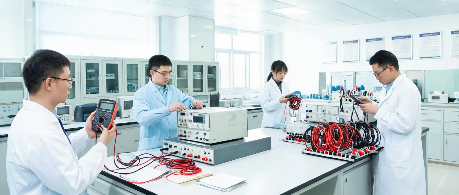 Electrical measurement support team in a calibration laboratory