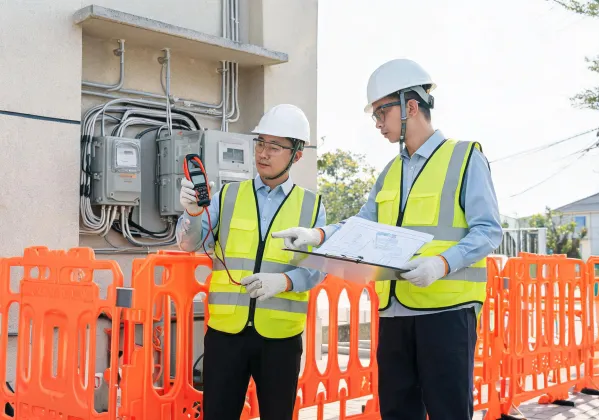 Utility service entrance measurement planning